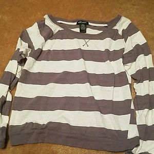 Wet seal size large womens striped top